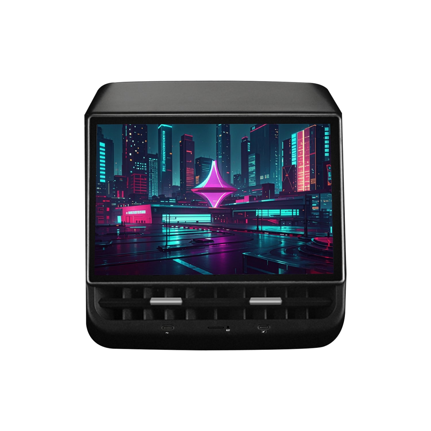 ZHNN 8.66 Inch Rear Display Screen Compatible with Tesla Model 3 17-23&Y19-24, 5G.Android 13 Supports HD Movie Watching, 4+64G,8-core, Supports seat Adjustment and Rear air Conditioning