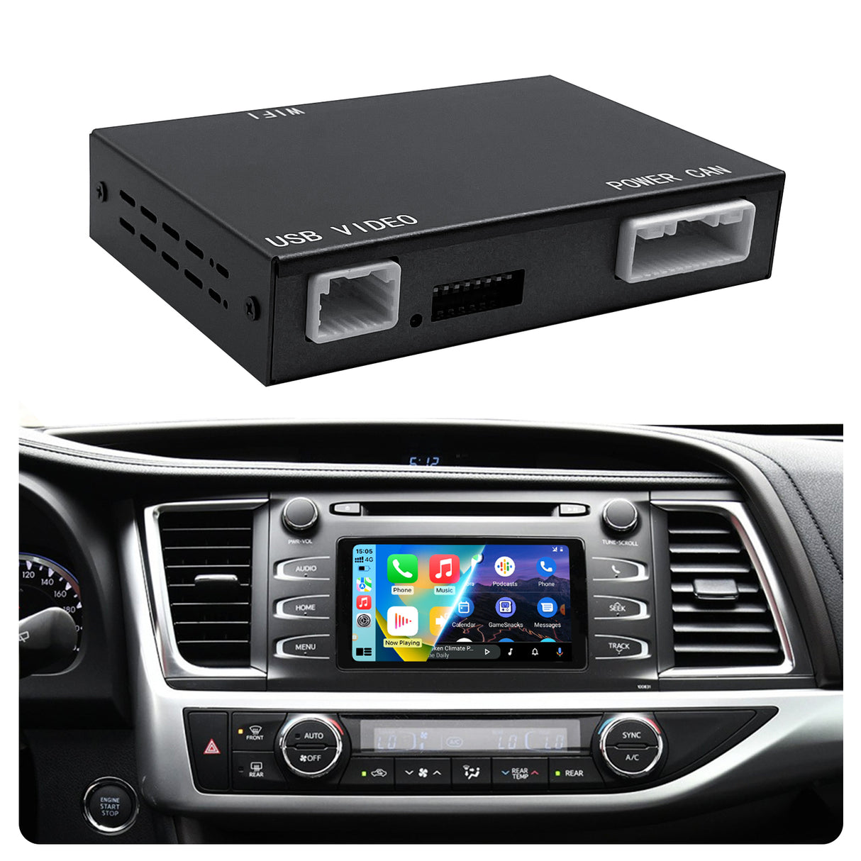 ZHNN Car Adapter Q1 for Toyota with Entune2.0 2014-2019