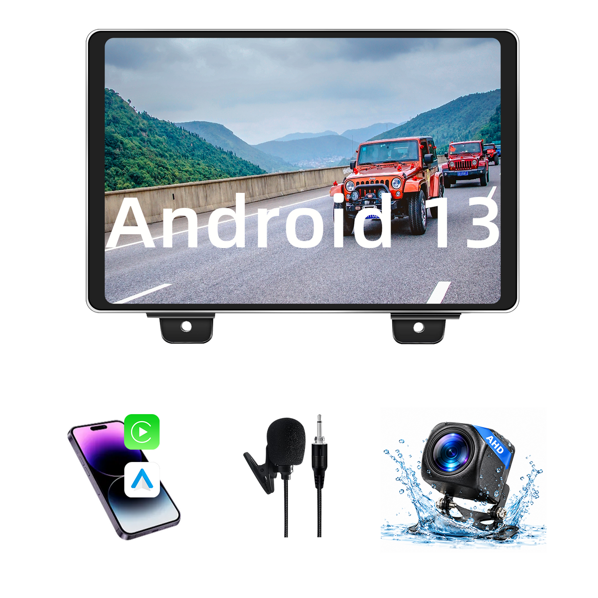 11.5 Inch Biggest Touchscreen Car Stereo for Jeep Wrangler JL & Gladiator 2018-2023, Built-in Wireless CarPlay & Android Auto, Compatible with Factory Original Backup Camera