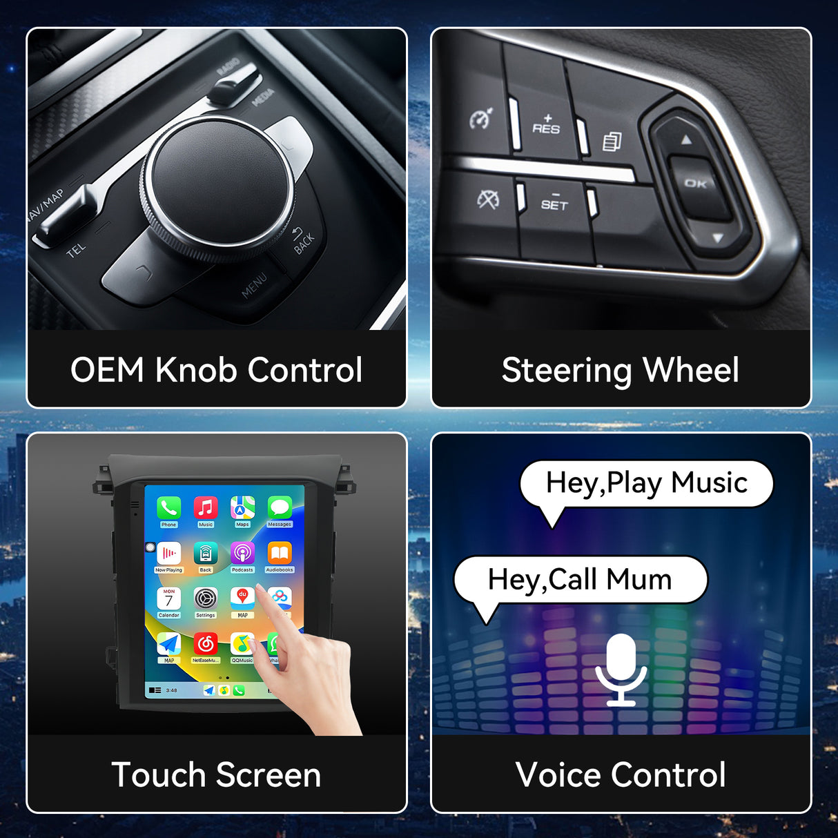 Android Car Radio Stereo for 2018–2021 Subaru XV/Crosstrek - 9.7" IPS Touch Screen, Upgrade Dash Kit with CarPlay & Android Auto, GPS Navigation, SWC Support, Bluetooth 5, WiFi,