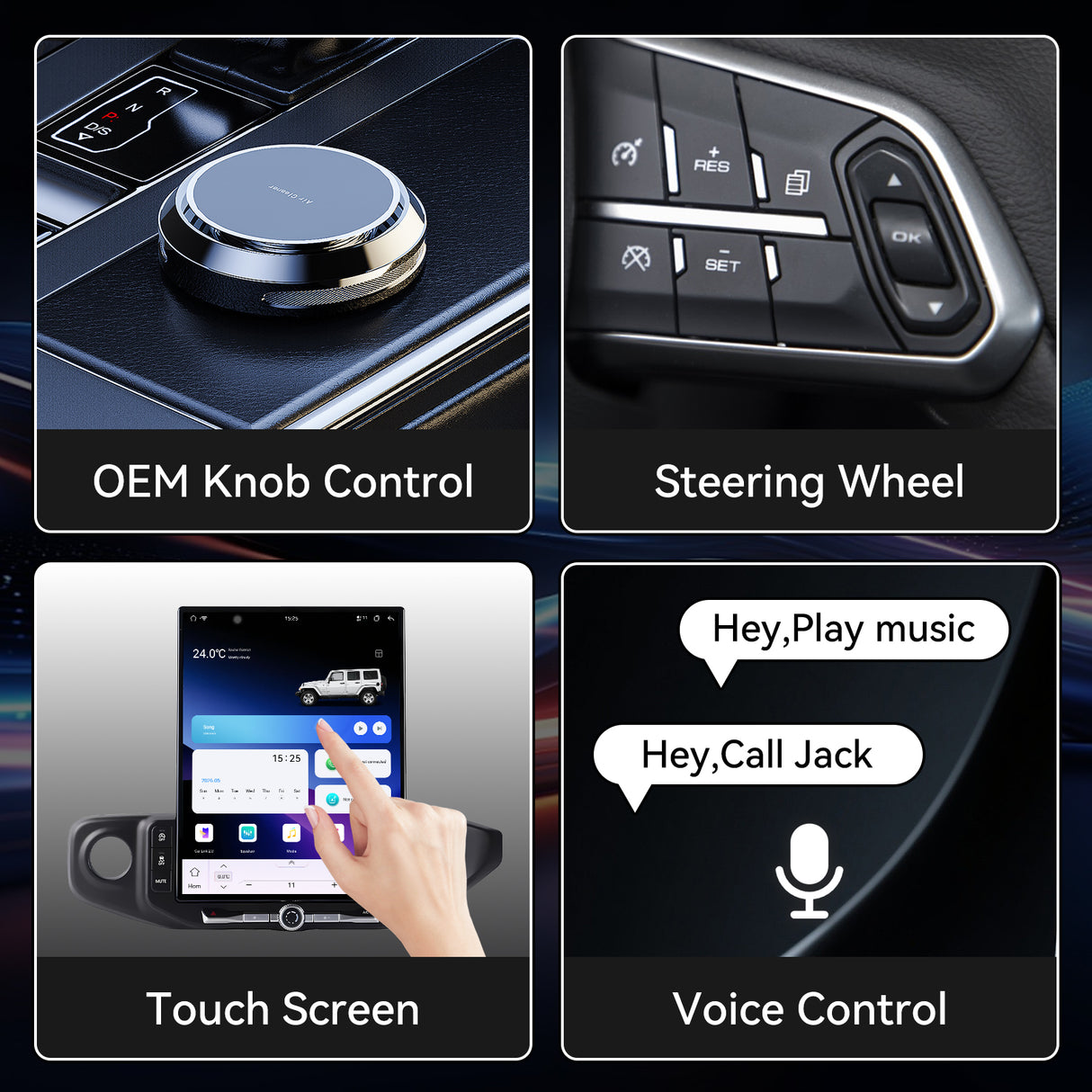 16.2 Inch Android 15 Car Radio for Jeep Wrangler JL 2018-2022 Gladiator JT 2019-2022, Upgrade Head Unit 2K IPS Touch Screen Carplay Android Auto, GPS Navigation,8G+256G, 8Core
