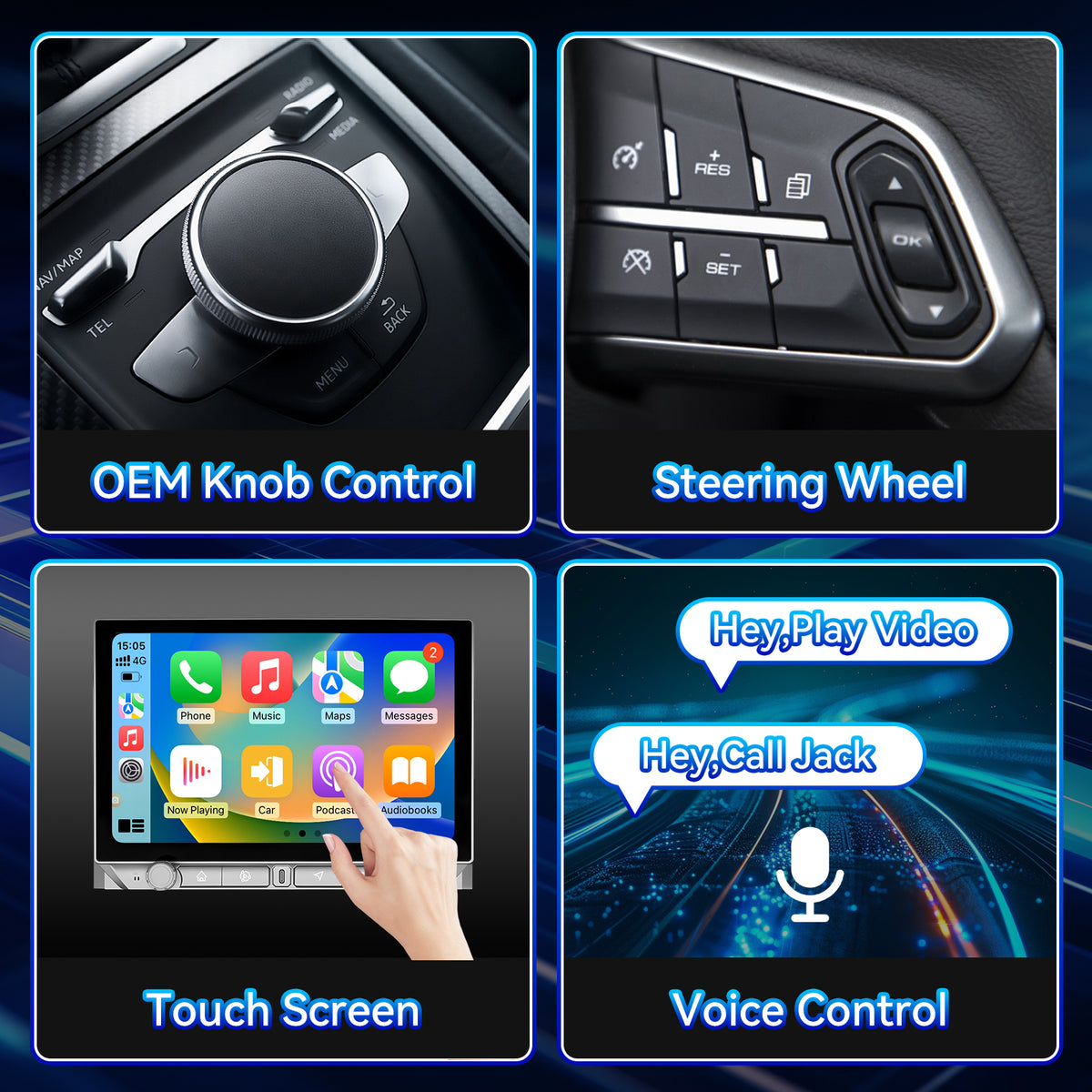 Car Stereo Radio for Toyota Tundra 2014-2021 with Wireless CarPlay & Android Auto 11.5 inch IPS Touchscreen BT FM AM DSP GPS SWC Backup Camera
