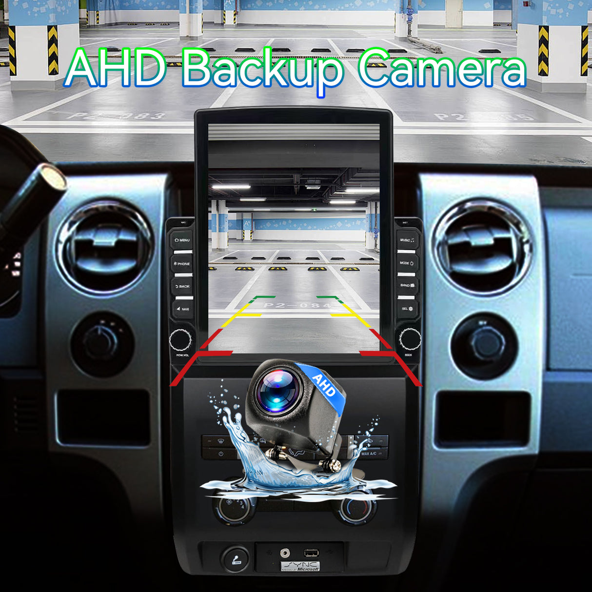 ZHNN Android 13 Car Stereo Radio Compatible with Ford F150 2009 2010 2011 2012,9.7 Inch Touchscreen Manual AC Upgrade,Wireless CarPlay & Android Auto/Bluetooth/GPS/WiFi/Mirror Link/Backup Camera