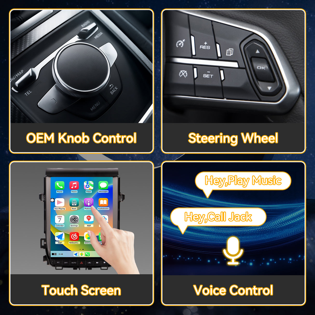 Car Stereo Radio 8-Core, with Android Auto Wireless Carplay for Toyota Alphard A20 2008-2012 Upgrade 2K Touchscreen Bluetooth WiFi GPS DSP AM FM Head Unit