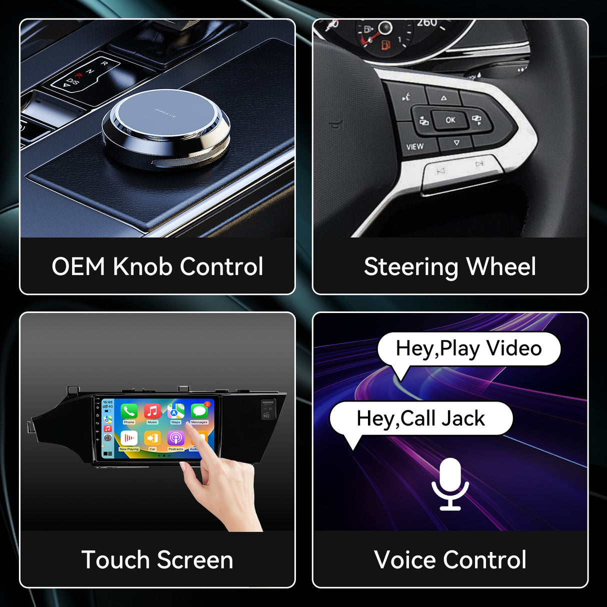 9 inch Car Radio Compatible with Toyota Avalon 2012-2018 with Wireless Carplay, Android Auto, Bluetooth Navigation GPS WiFi FM AM Multimedia Player Backup Camera Touchscreen