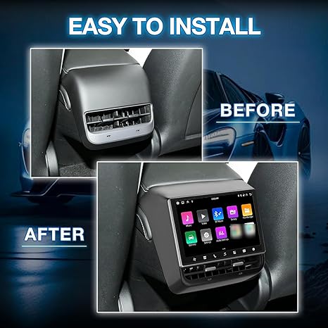 8.66" Rear Screen Compatible with Tesla Model 3 2017-2023 & Model Y 2019-2024