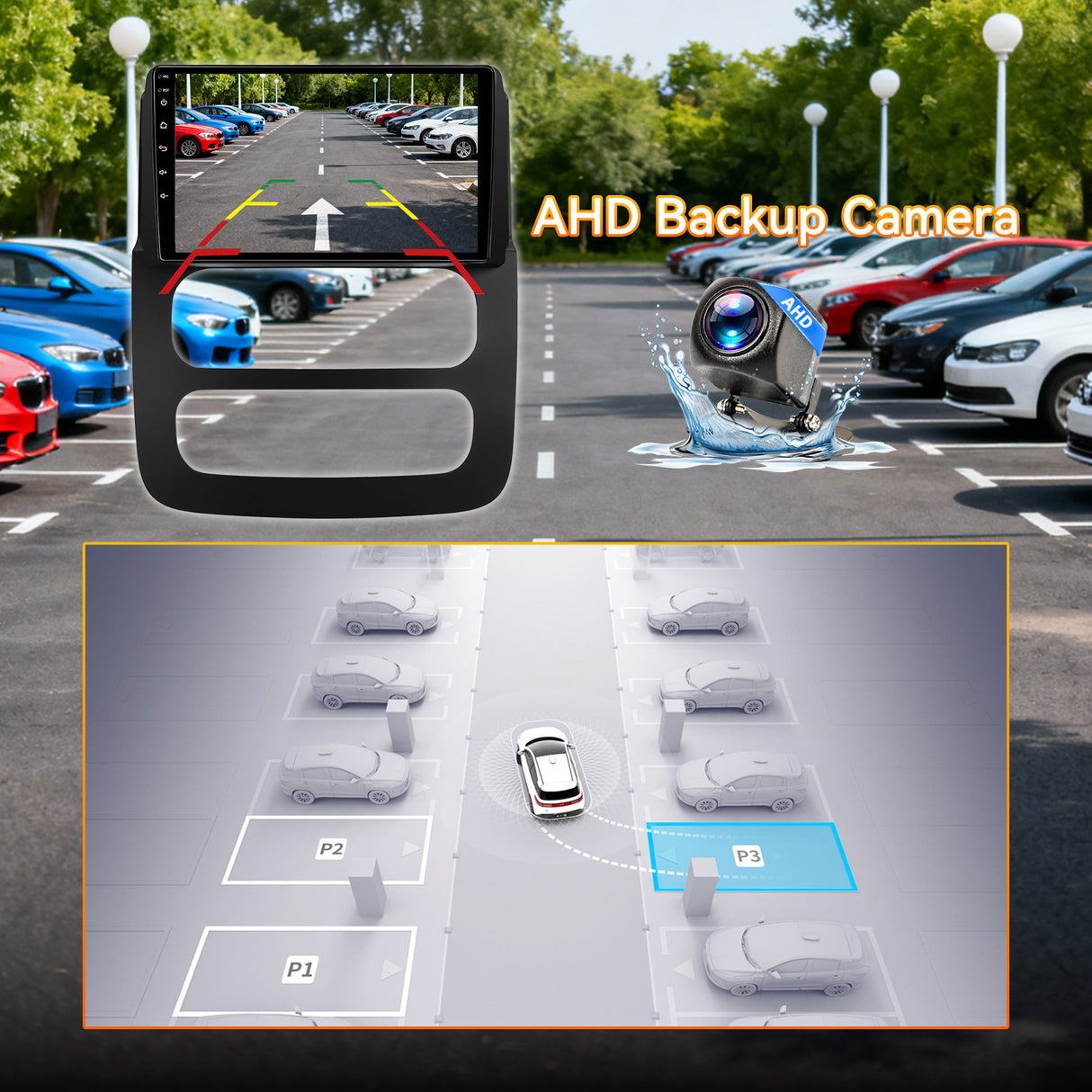 Android 14 Car Radio for Dodge Ram 1500 2500 2002-2005: 9 Inch 1280x800 Touchscreen Upgrade Apple CarPlay Android Auto Bluetooth 5G WiFi Backup Camera Support Steering Wheel Control FM GPS