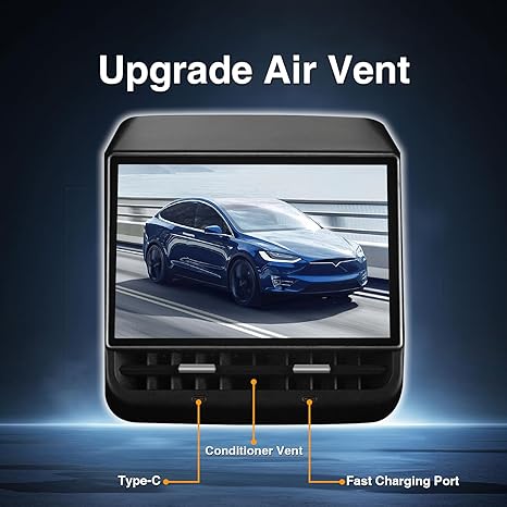 8.66" Rear Screen Compatible with Tesla Model 3 2017-2023 & Model Y 2019-2024