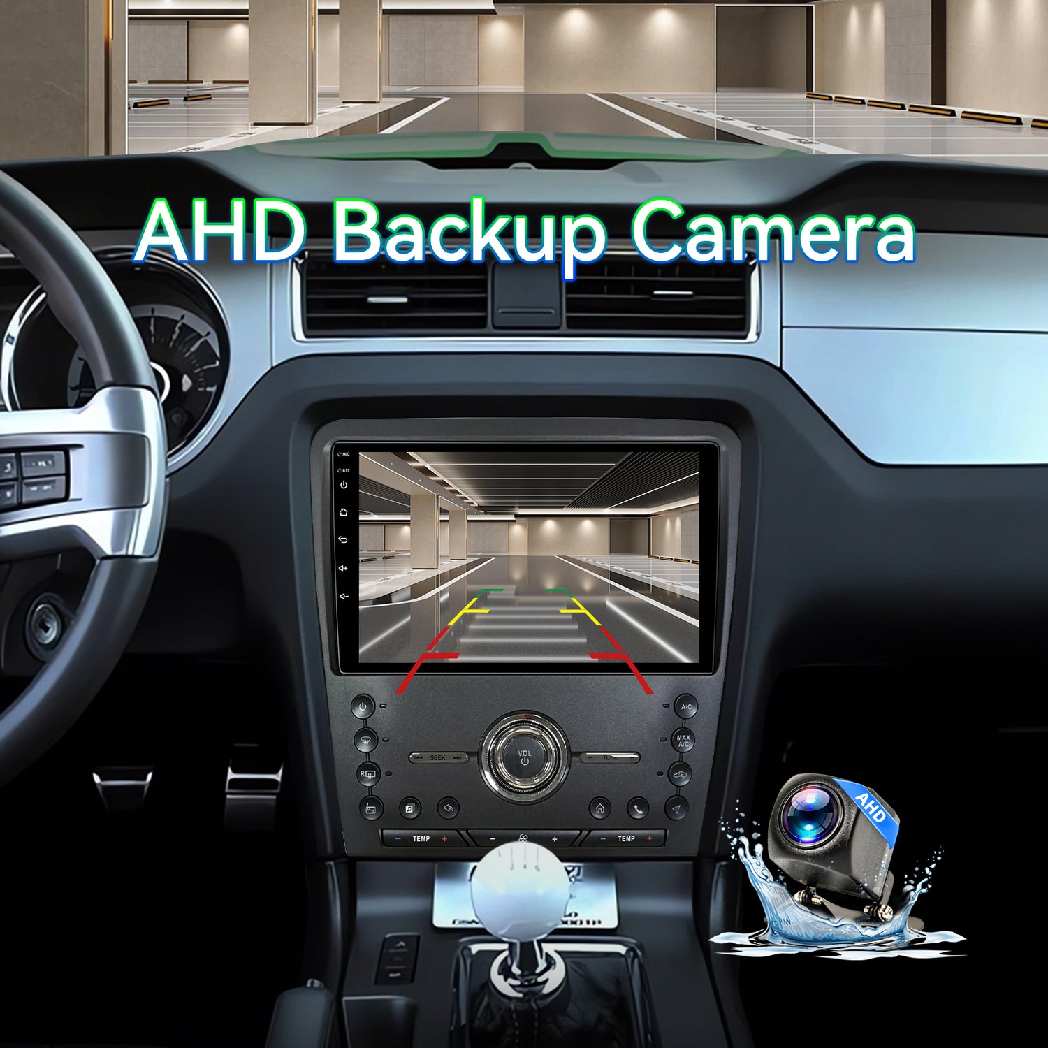 Android 13 Car Stereo Radio Compatible with Ford Mustang 2010 2011 2012 2013 2014,10 Inch Touchscreen Support Wireless CarPlay Android Auto/GPS/WiFi/Bluetooth/Mirror Link/Backup Camera