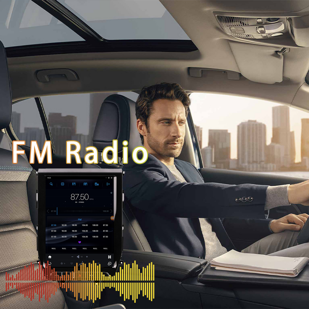 Android Car Stereo for Toyota Land Cruiser 2016-2020, 8-Core 8G+128G Touchscreen Head Unit, Wireless CarPlay & Android Auto, GPS Navigation, Bluetooth Audio, Built-in DSP Multimedia Player