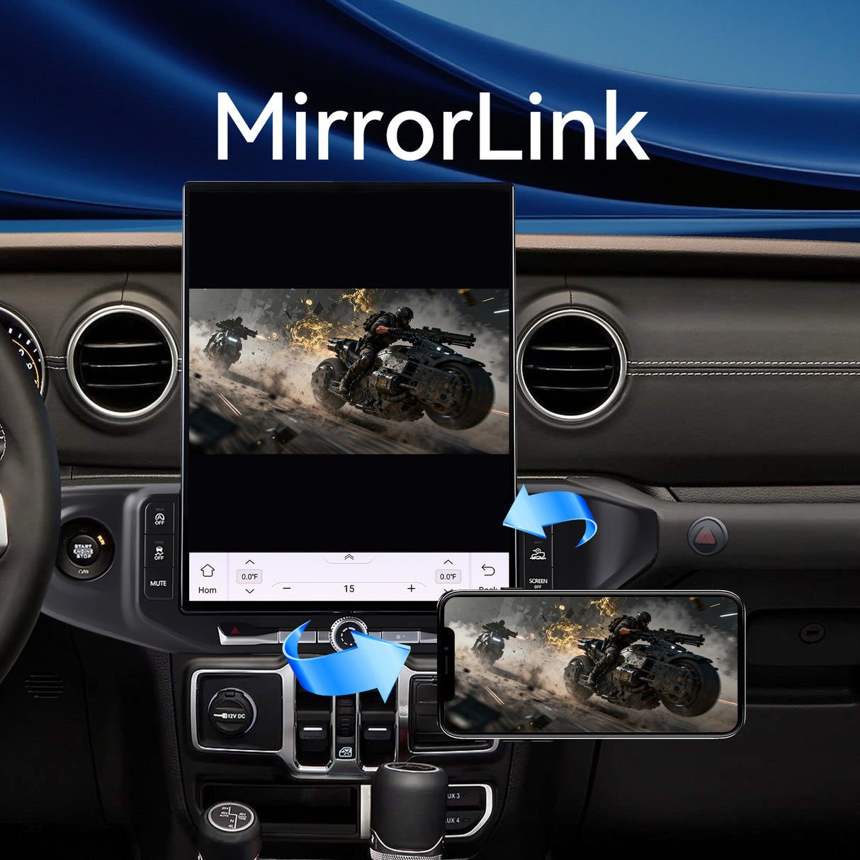 16.2 Inch Android 15 Car Radio for Jeep Wrangler JL 2018-2022 Gladiator JT 2019-2022, Upgrade Head Unit 2K IPS Touch Screen Carplay Android Auto, GPS Navigation,8G+256G, 8Core