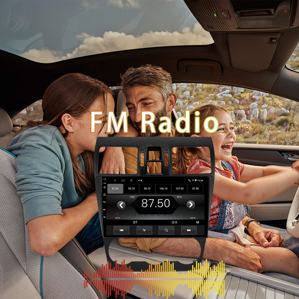 9 Inch Android 13 Car Radio Head Unit for Subaru Forester/Impreza/WRX/Crosstrek 2013-2015, Wireless CarPlay & Android Auto, GPS Navigation, Bluetooth 5.0, SWC, DSP Sound, AHD Rear View Camera