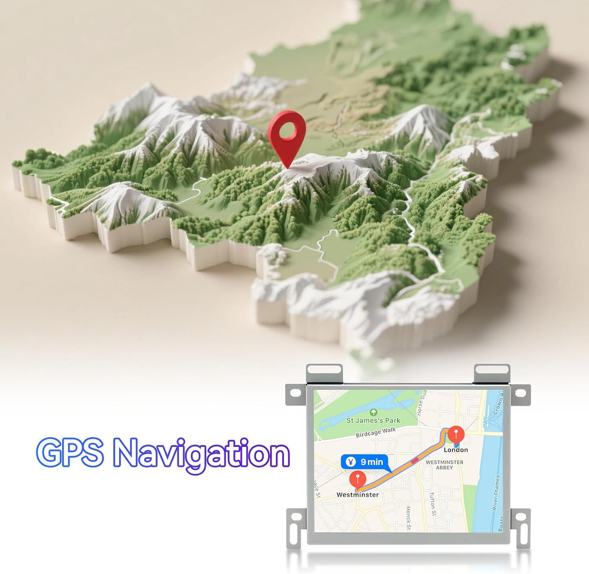 Android 13 Car Radio for Dodge Ram 1500/2500/3500 2013-2018/Jeep Dodge Grand Cherokee 2014-2022 with Wireless CarPlay/Android Auto/GPS Navigation/Backup Camera