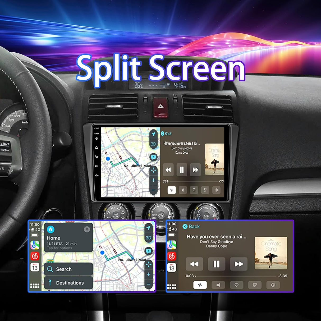 Android 13 Car Radio Stereo Compatible with Subaru Forester WRX Impreza 2013 2014 2015, 2+64G 9 Inch Touch Screen with Wireless CarPlay Android Auto/GPS Navigation, Mirrorlink, Backup Camera
