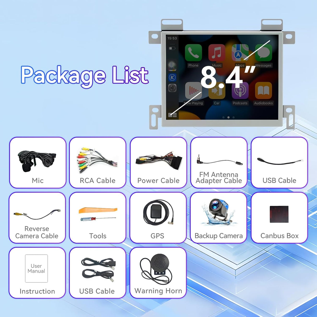 Android 13 Car Radio for Dodge Ram 1500/2500/3500 2013-2018/Jeep Dodge Grand Cherokee 2014-2022 with Wireless CarPlay/Android Auto/GPS Navigation/Backup Camera