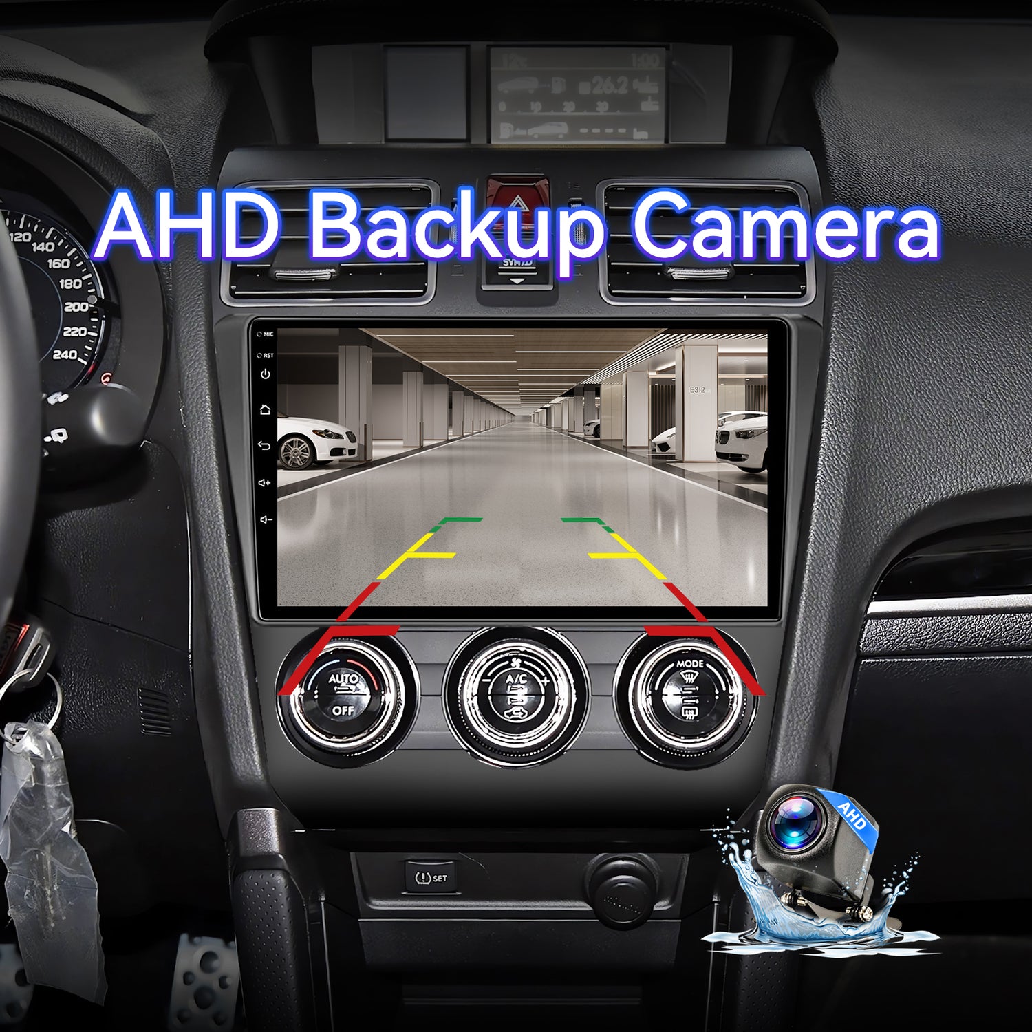 ZHNN Android 13 Car Radio Compatible with Subaru Forester WRX Impreza STi 2016-2018, 9" 2+64G Touch Screen Car Stereo with Wireless CarPlay Android Auto/WiFi/Bluetooth/GPS/Backup Camera