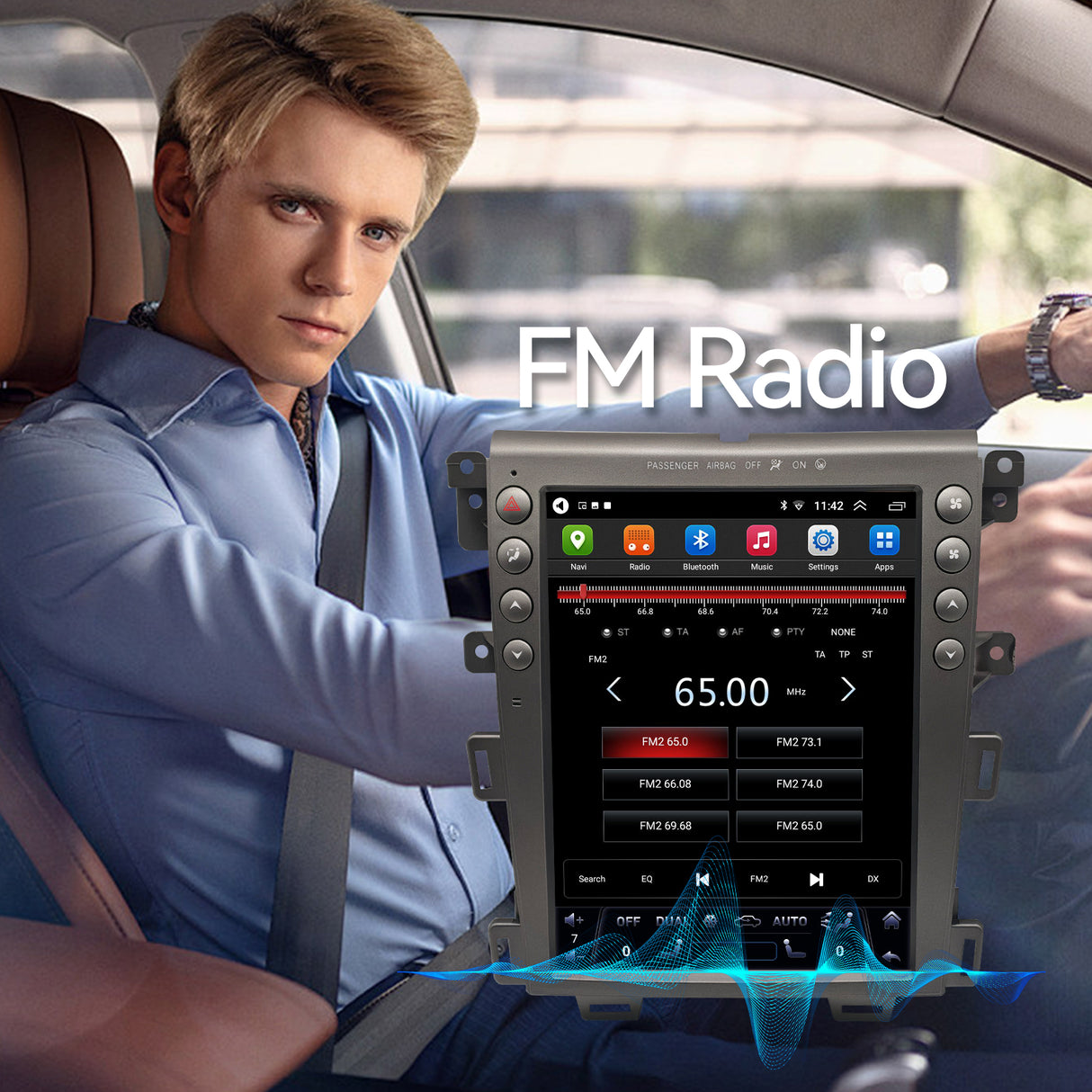 12.1 inch Android 13 Car Radio for Ford Edge 2009-2013, Upgrade Head Unit 1920*1080 Touch Screen Carplay Android Auto, GPS Navigation,4G+64G, 8Core