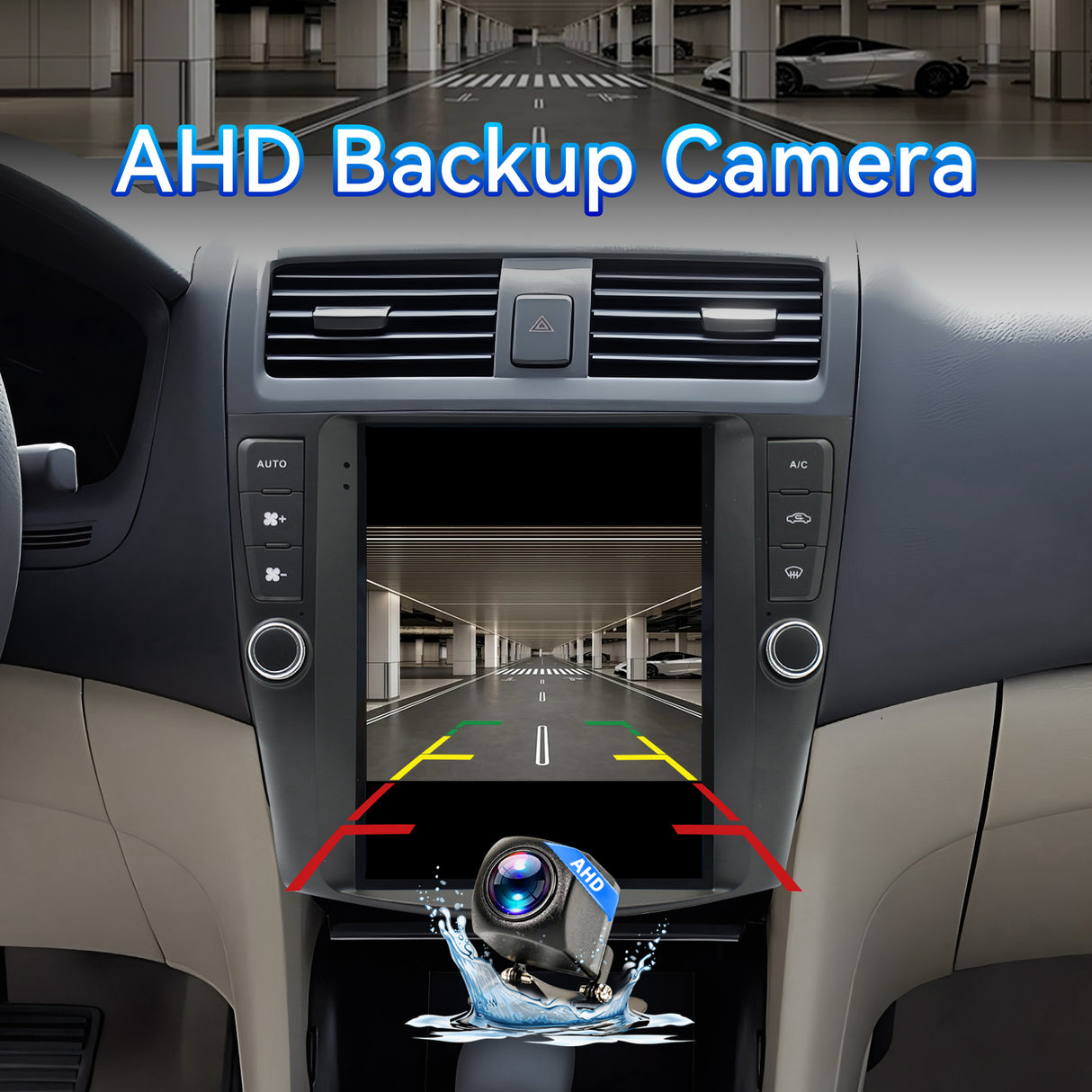 Android 13 Car Stereo Head Unit Radio Wireless Carplay&Android Auto 9.7 Inch Touchscreen Radio Compatible with Honda Accord 7th 2003 2004 2005 2006 2007 Support GPS Bluetooth/FM