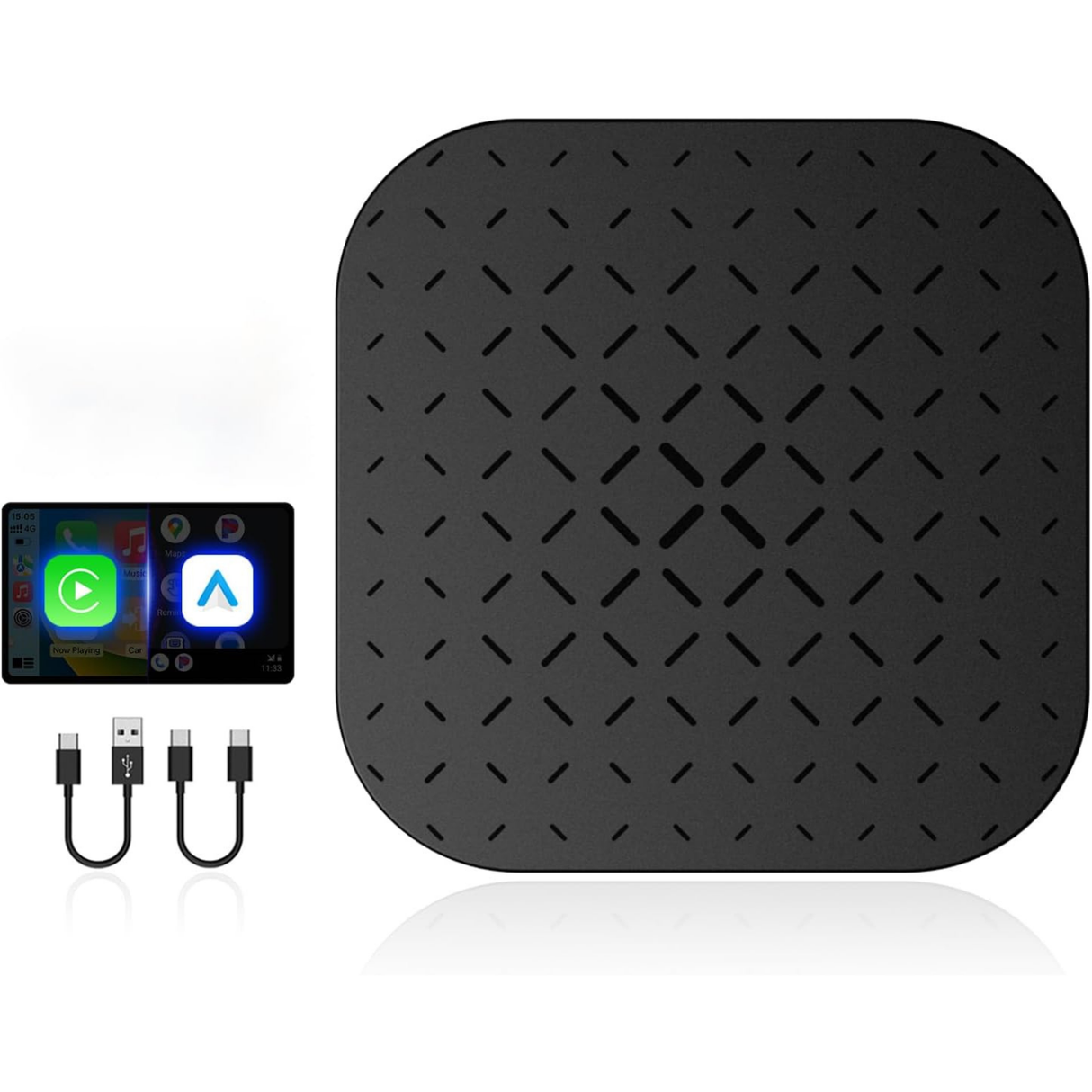 Carplay AI Box with Carplay Video Streaming for Car with OEM Wired Carplay.