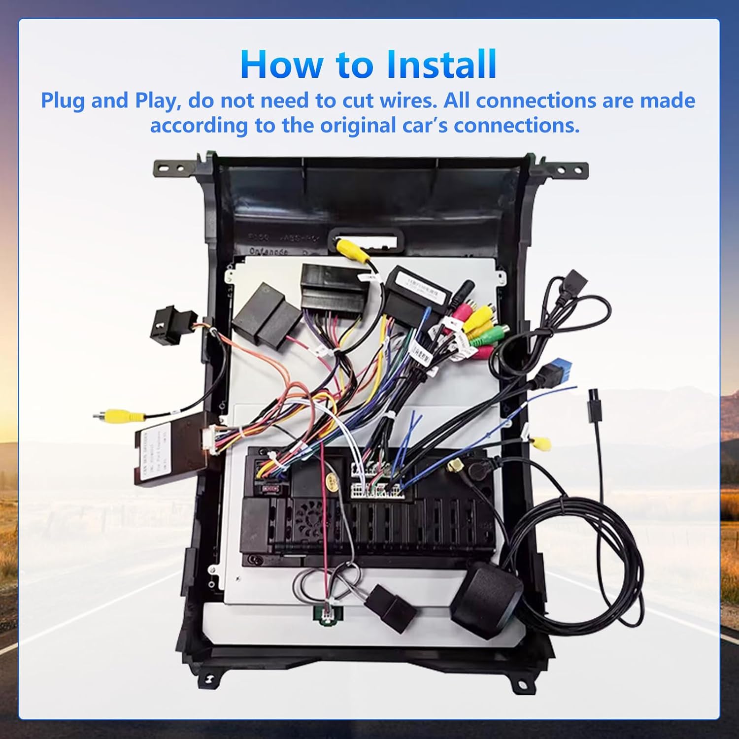 ZHNN Car Radio Compatible with Ford F150 Stereo Upgrade 2013 2014, Replacement with Wireless Carplay Android Auto