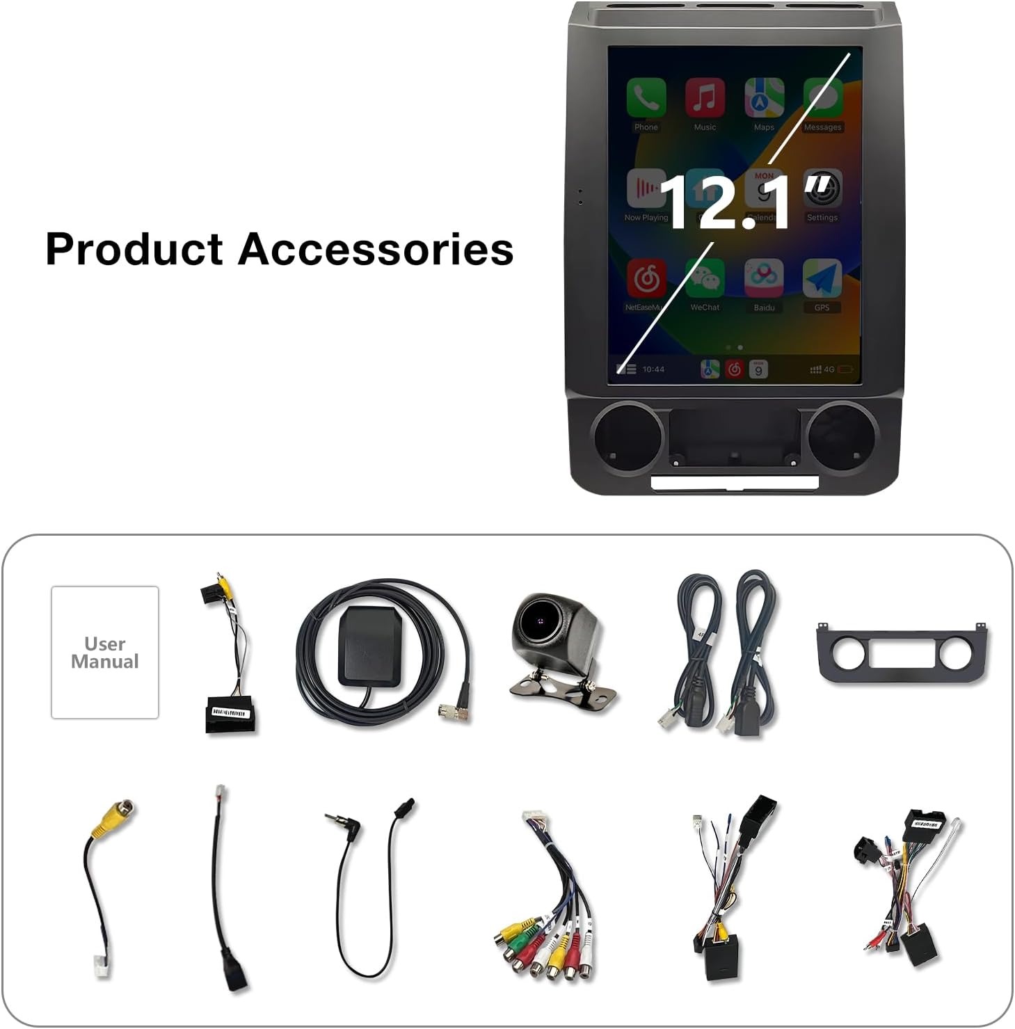 ZHNN Car Radio Compatible with Ford F150 Radio Upgrade 2016-2021, Touch Screen Support Wireless Carplay/Android Auto