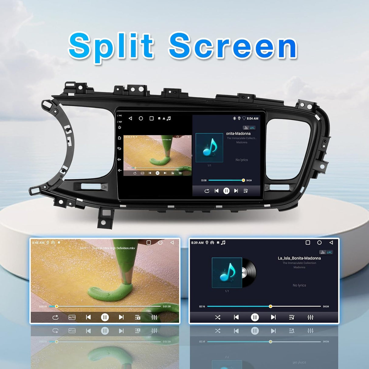 ZHNN Car Radio Compatible with KIA Optima K5 2013 2014 2015 with Wireless CarPlay/Android Auto