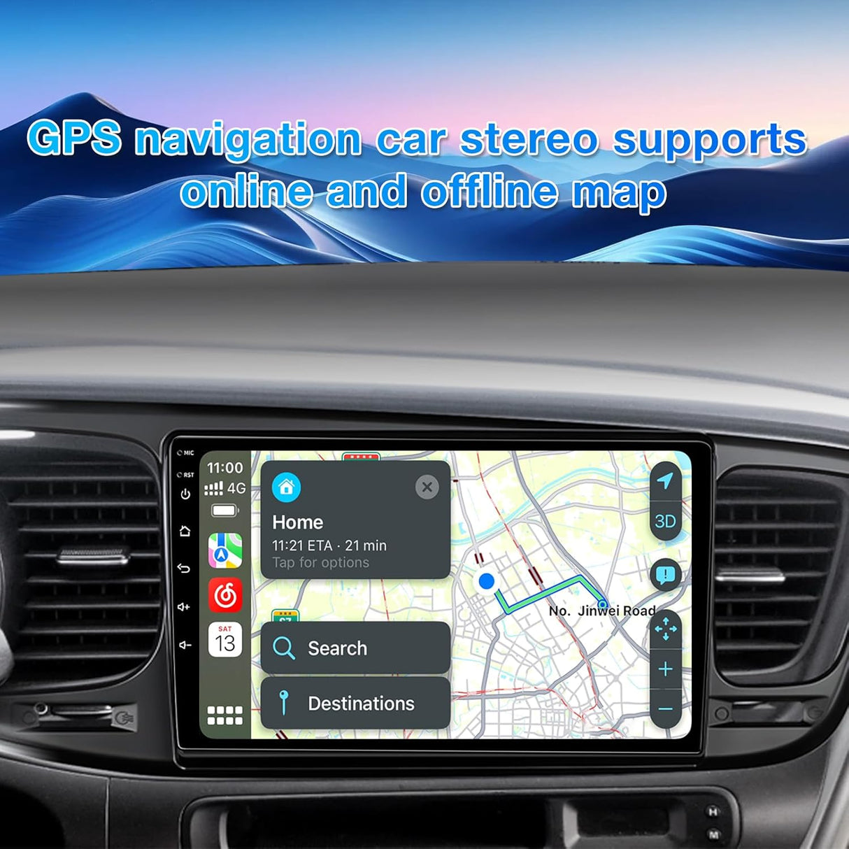 ZHNN Car Radio Compatible with KIA Optima K5 2013 2014 2015 with Wireless CarPlay/Android Auto