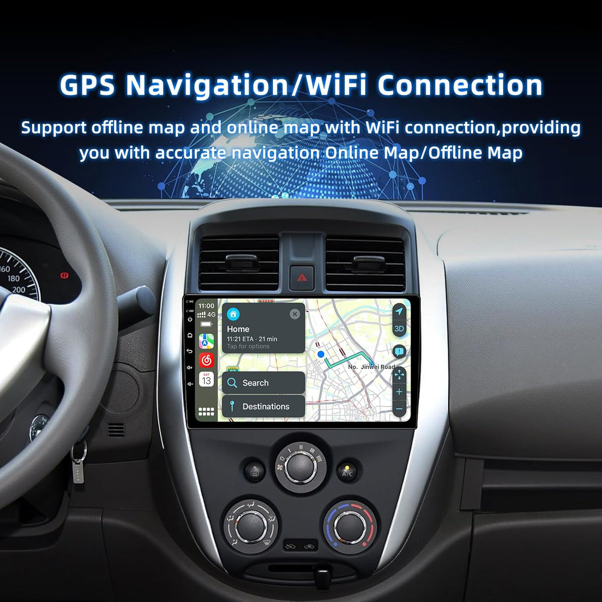 ZHNN Car Stereo for Nissan Versa 2015-2019, 2GB+64GB, supports CarPlay, Android Auto