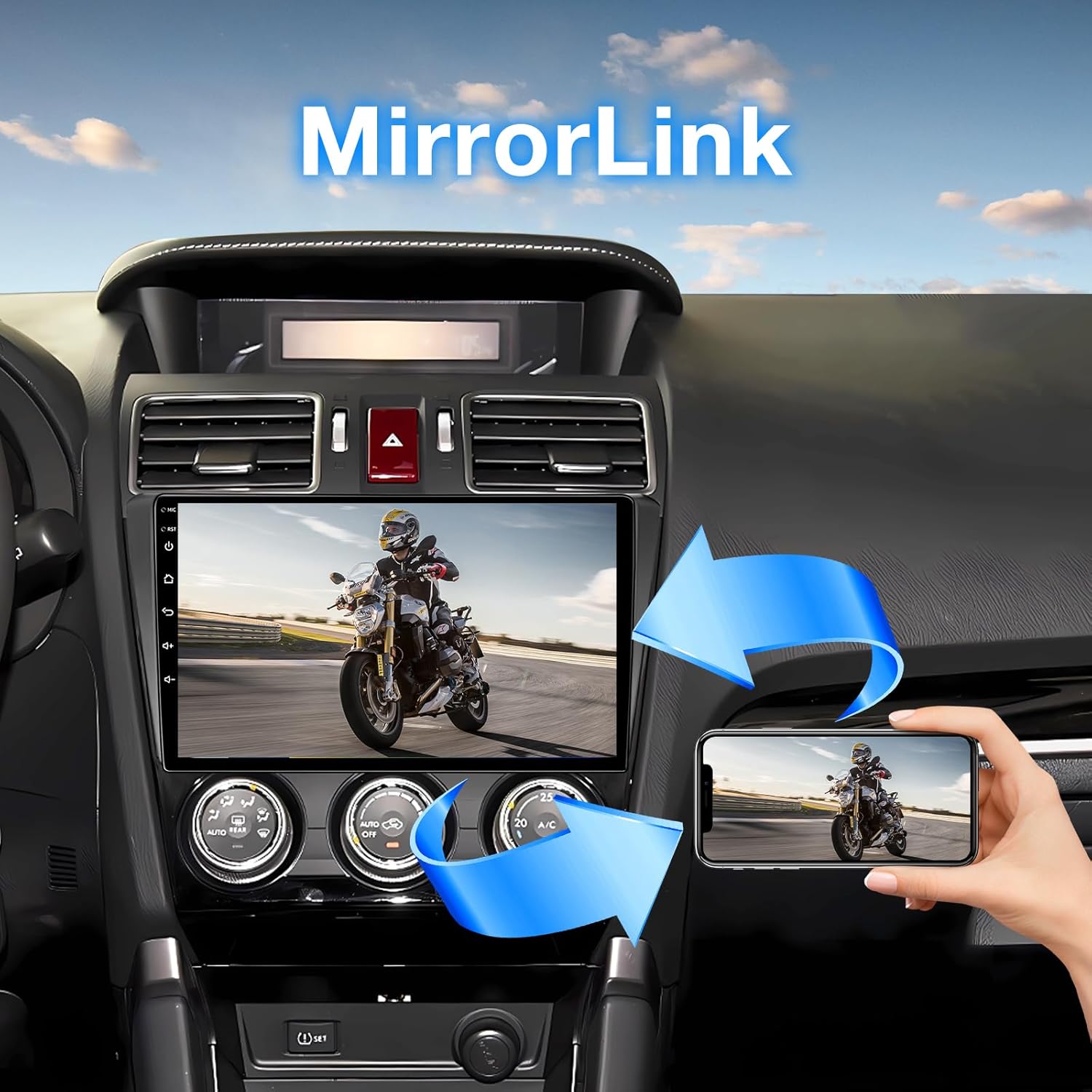 ZHNN Car Radio Stereo Compatible with Subaru Forester WRX Impreza 2013 2014 2015 with Carplay/Android Auto