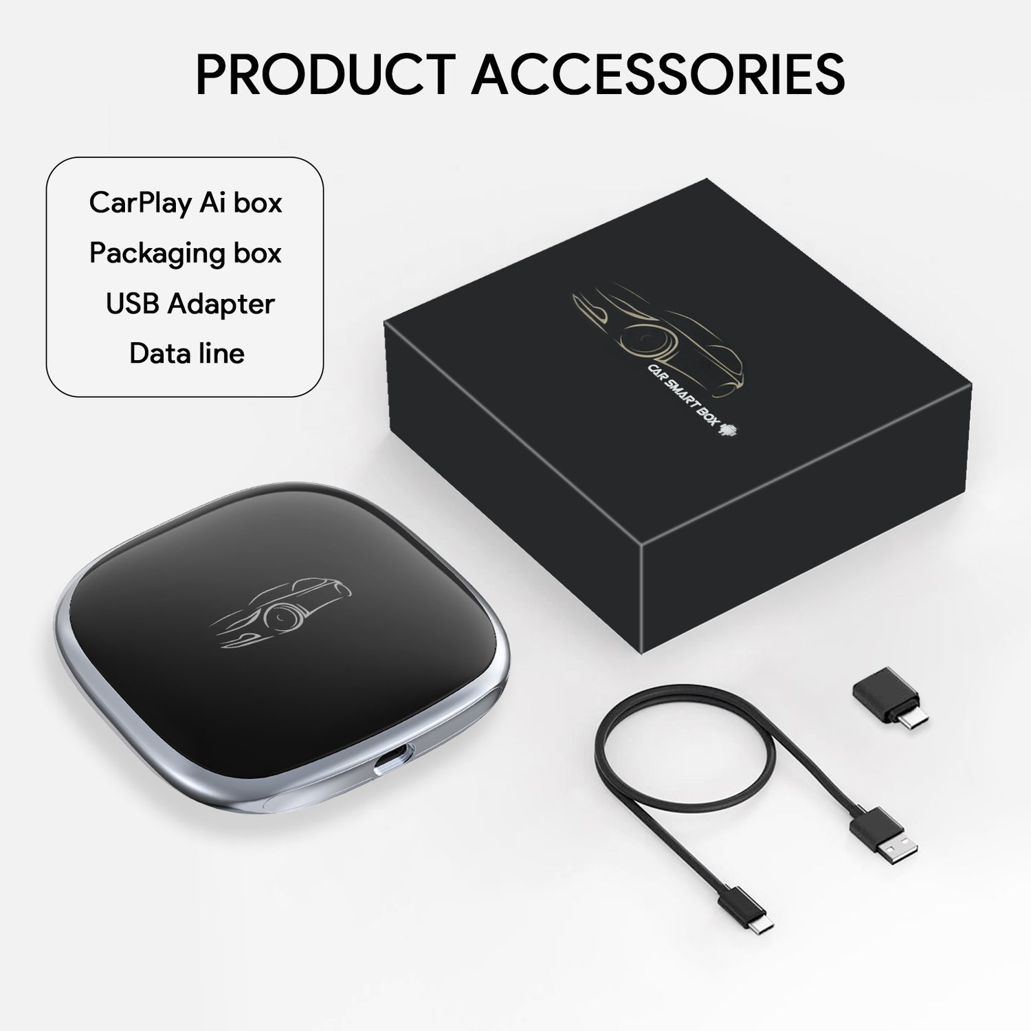 Renew ZHNN Android 13 Carplay Wireless Box Fit for OEM Wired Carplay