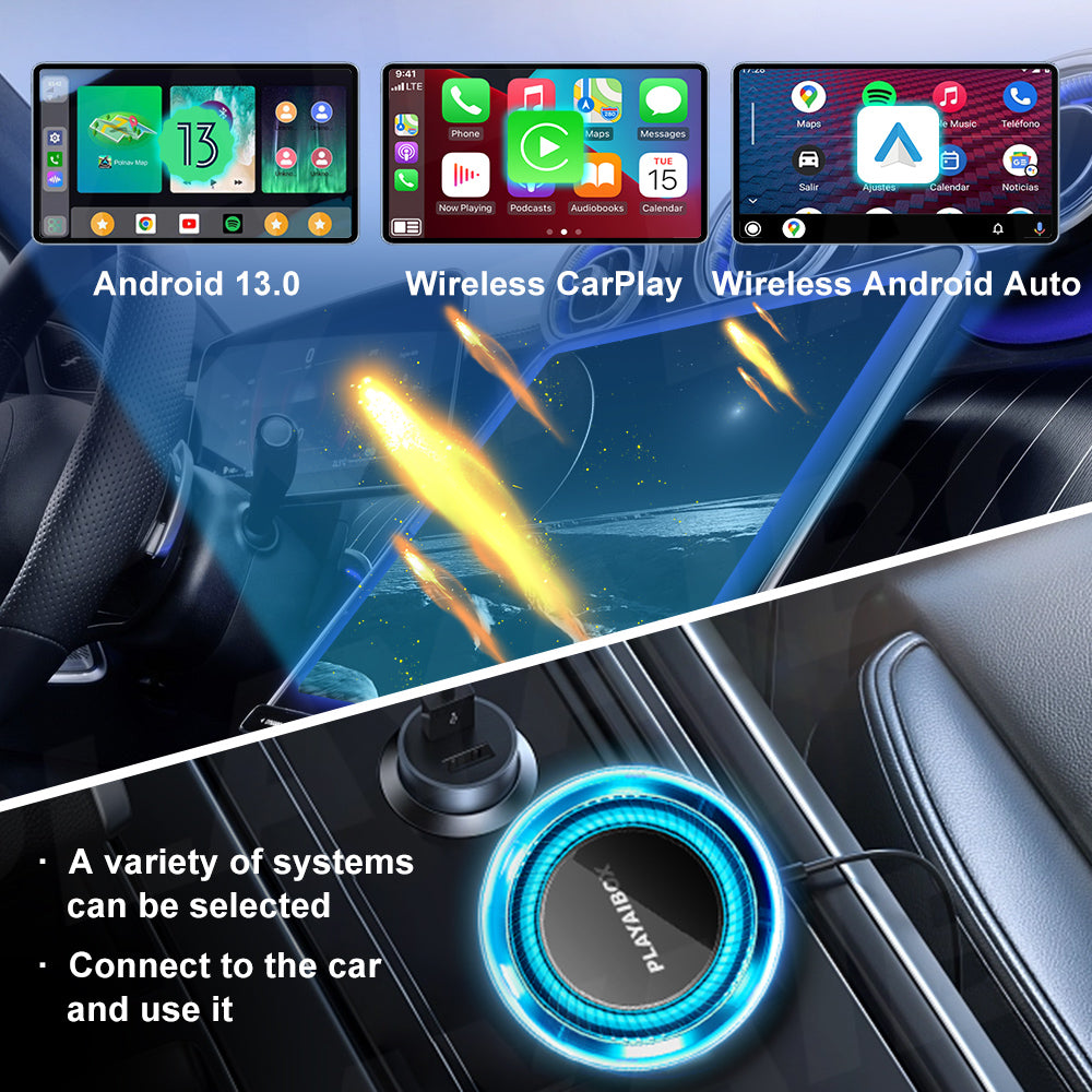 Android 13 Wireless CarPlay Car Box Support HDMI Output