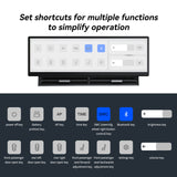ZHNN 10.88 Inch Head Up Display Compatible with Tesla Model 3 2017-2023 Model Y 2019-2024, Smart Dashboard Touch Screen Instrument Cluster Display with Wireless CarPlay/Android Auto/Camera/Air Vent