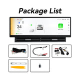 ZHNN 10.88 Inch Head Up Display Compatible with Tesla Model 3 2017-2023 Model Y 2019-2024, Smart Dashboard Touch Screen Instrument Cluster Display with Wireless CarPlay/Android Auto/Camera/Air Vent