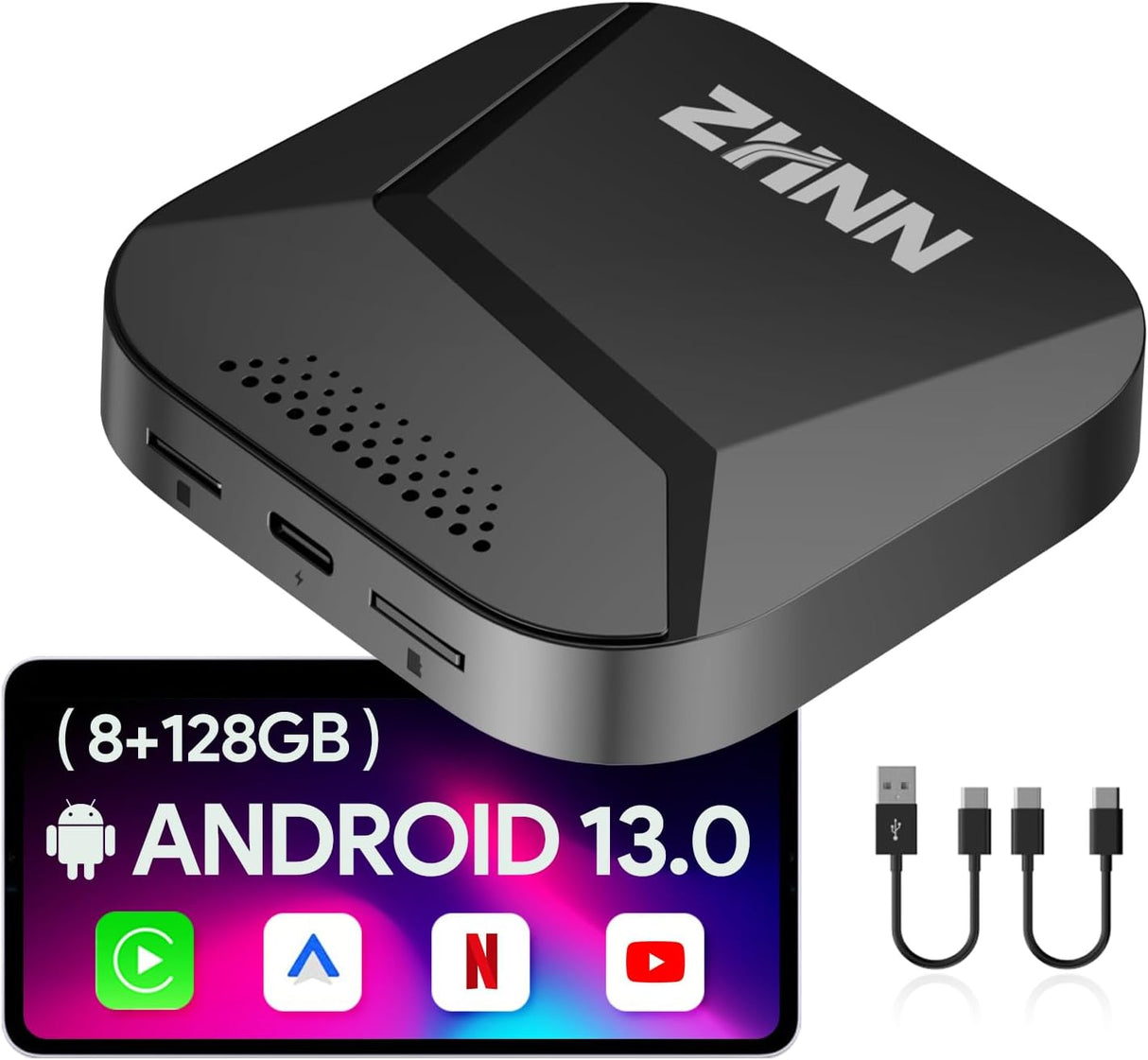 ZHNN CarPlay AI Box Y1P for OEM CarPlay/Android Auto Car Radio