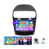 Car Radio for Dodge Journey 2011-2019: [2Core 64G ROM] 9'' HD Touch Screen Stereo with Wireless Carplay Android Auto GPS Bluetooth FM RDS SWC Mirror Link Backup Camera 5G WiFi