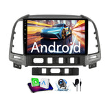Android Car Stereo for Hyundai Santa fe 2006-2012, 9'' Touchscreen Radio for Santa fe Wireless Carplay Android Auto, 1080P/5G WiFi/Bluetooth/FM/RDS SWC Mirror Link+Backup Cam