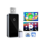 ZHNN 4-in-1 Wireless CarPlay & Android Auto Adapter with AirPlay & Android Screen Mirroring, Plug and Play