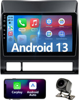 10 Inch Car Stereo Radio Compatible with Toyota Tacoma 2005-2015, Android 13 2+64G Wireless CarPlay Android Auto Car Radio Replacement with GPS/SWC/Backup Camera