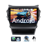 Android Car Stereo for Hyundai Santa Fe 2013-2017 , 10 Inch Touch Screen Car Radio with Wireless CarPlay Android Auto MirrorLink GPS WiFi FM HiFi Steering Wheel Control+AHD Backup Camera