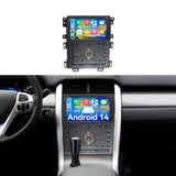 Android 14 Car Radio Stereo Compatible with Ford Edge 2010 2011 2012 2013 2014 Wireless Carplay Android Auto 9" Touch Screen Radio with Bluetooth GPS Navigation FM Radio Upgrade Backup Camera 2+64G