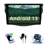 Android 13 Touchscreen Head Unit for Toyota RAV4 2006-2012, Supports Wireless CarPlay, Android Auto and Mirroring