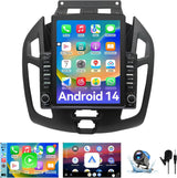 9.7 Inch Car Radio Compatible with Ford Transit Connect 2014-2018, Android 14 Touch Screen Car Stereo with CarPlay/Android Auto(2G+64G)