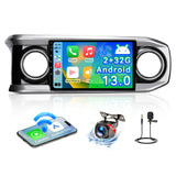 ZHNN Android 13 Car Stereo Head Unit Compatible with 3rd Gen Toyota Tacoma 2016-2022, 10 Inch Touch Screen Car Radio with Wireless CarPlay&Android Auto, GPS, FM, WiFi, Bluetooth, 1080P Reverse Camera, SWC