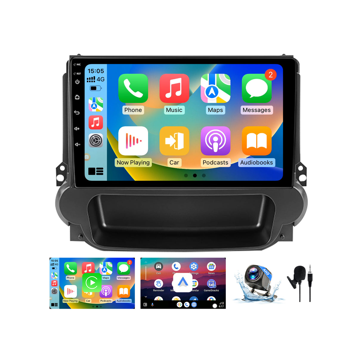 9 Inch Touch Screen Car Stereo for Chevrolet Malibu 2011 2012 2013 2014 2015, Android 13 2G+64G Head Unit, Wireless Apple CarPlay & Android Auto, DSP, Bluetooth, FM Radio, GPS Navigation, SWC, with Backup Camera