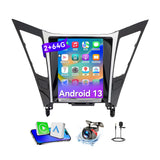 9.7'' Android 13 Car Stereo for Hyundai Sonata 2010-2015 | IPS Touchscreen Sonata Radio Wireless Carplay Android Auto 5G WiFi/Bluetooth Mirror Link GPS SWC/FM/RDS/32EQ Backup Cam Mic