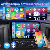 ZHNN 9 Inch Car Radio Stereo Compatible with Dodge RAM 2002-2006/Jeep Wrangler 2003-2006/Caravan 2004-2007, 2+64G Android 13 Car Head Unit with Wireless CarPlay/Android Auto, GPS, Backup Camera