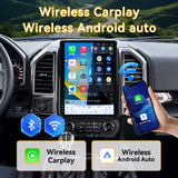 Car Stereo Radio 8-Core Qualcomm CPU, with Android Auto Wireless Carplay for Ford F150 2015-2020 Upgrade 2K Touchscreen Bluetooth WiFi GPS DSP AM FM Head Unit