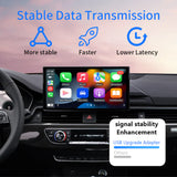 Wireless CarPlay/Android Auto Adapter for Vehicle with  Factory Wired CarPlay/Android Auto