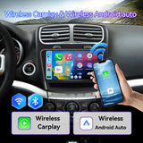 Car Radio for Dodge Journey 2011-2019: [2Core 64G ROM] 9'' HD Touch Screen Stereo with Wireless Carplay Android Auto GPS Bluetooth FM RDS SWC Mirror Link Backup Camera 5G WiFi