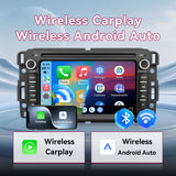 10" Android 13 Wireless CarPlay & Android Auto Radio for Chevy Silverado 2007-2014 | GMC Sierra Yukon Tahoe | 2+64GB, GPS, WiFi & Backup Camera